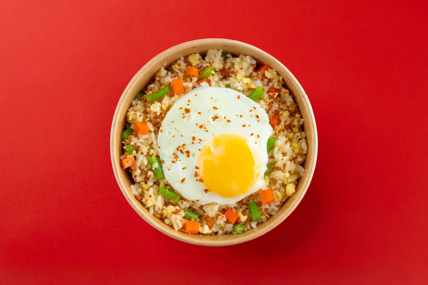 أرز مقلي بالبيض