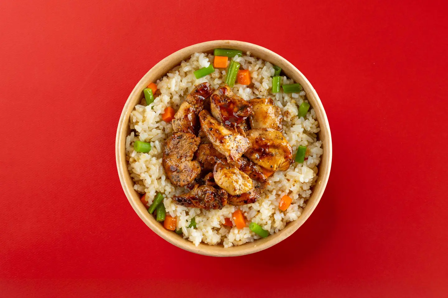 أرز مقلي بالدجاج