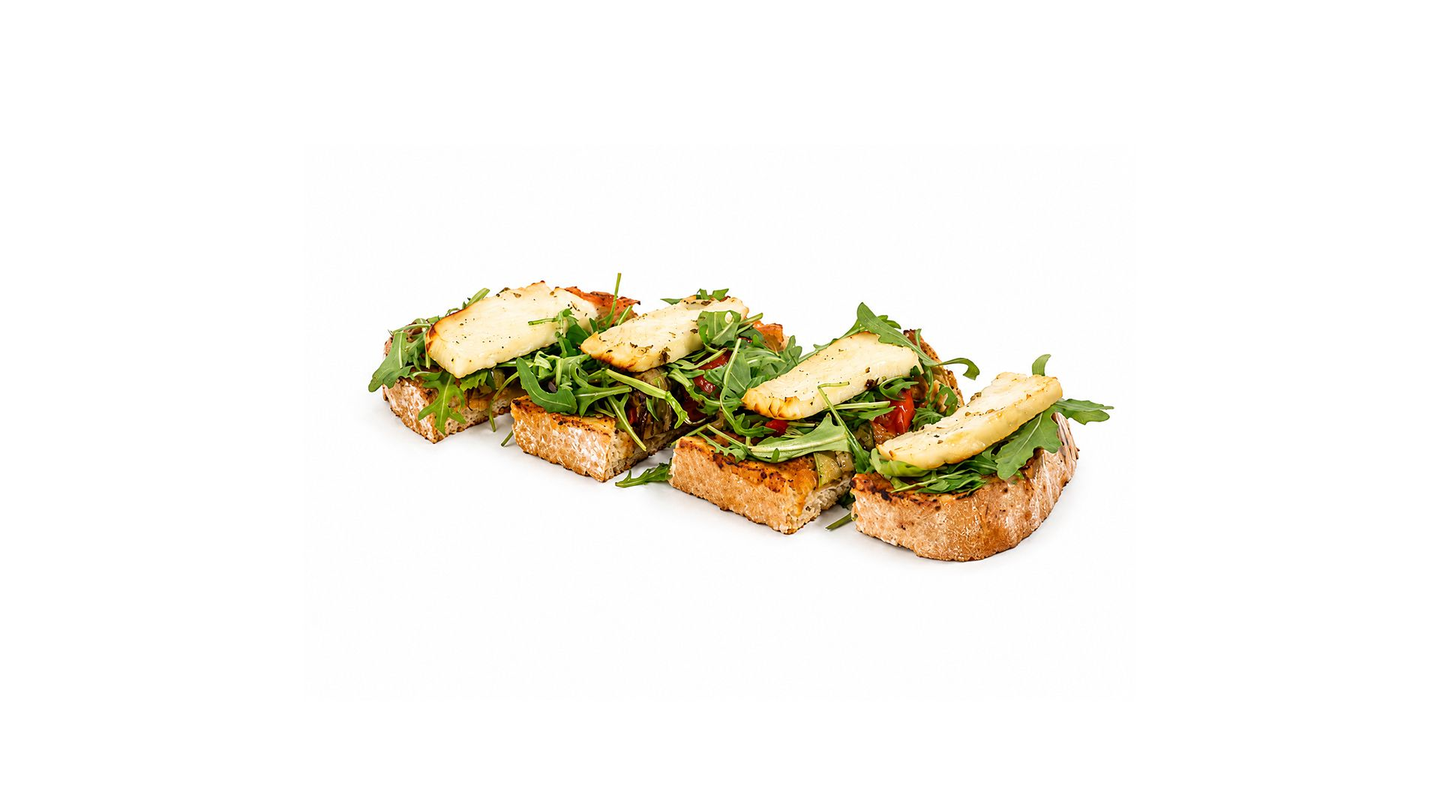 Halloumi With Romesco Sauce