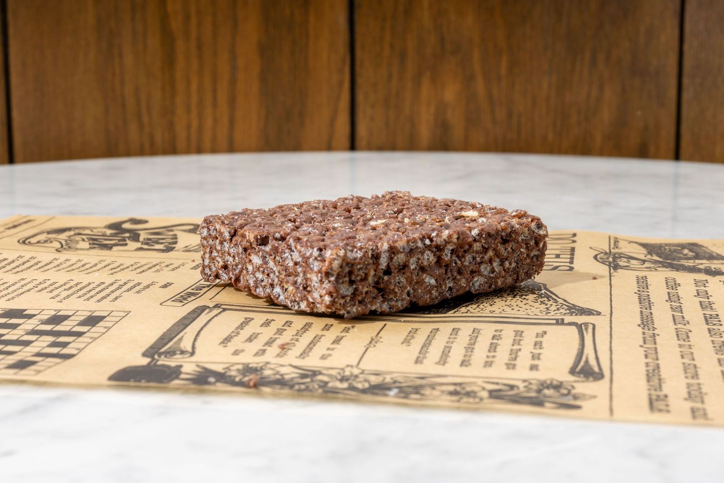Chocolate, Caramel Rice Crispy Treat