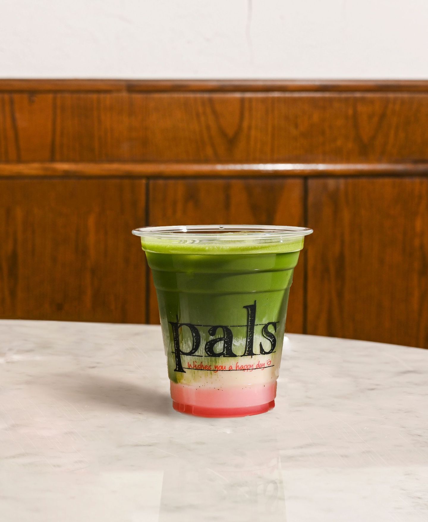 Rose Iced Matcha Latte