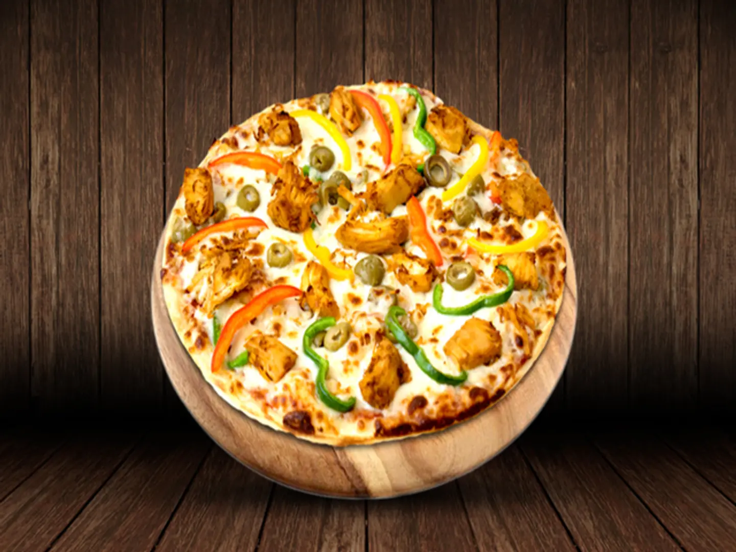 بيتزا دجاج كبير