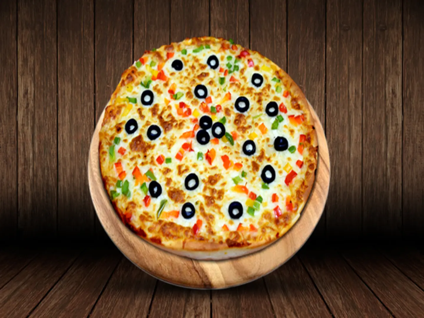 بيتزا خضار وسط