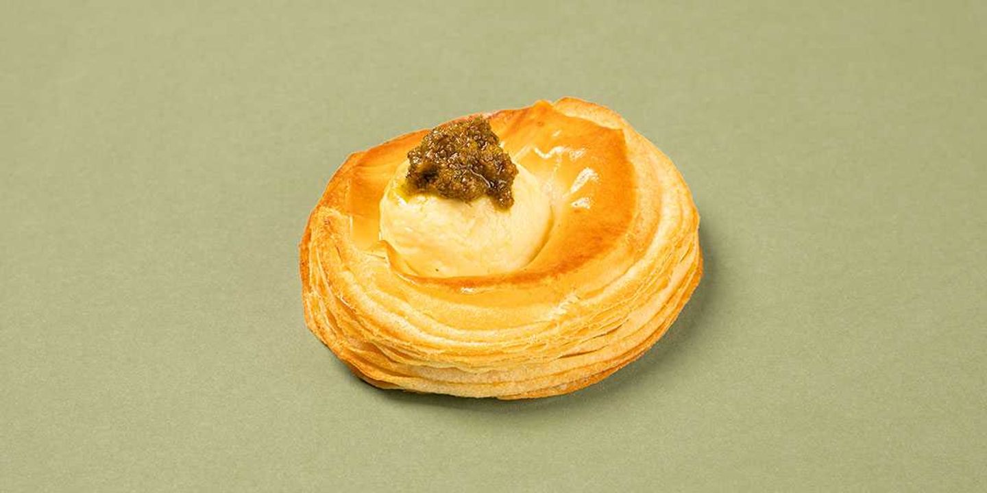 Danish Cheese With Pesto