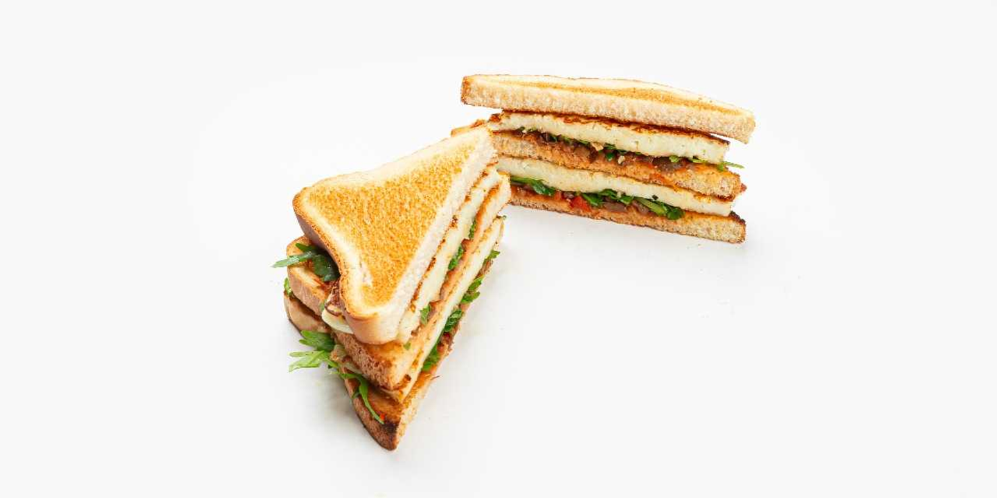 Halloumi Club Sandwich