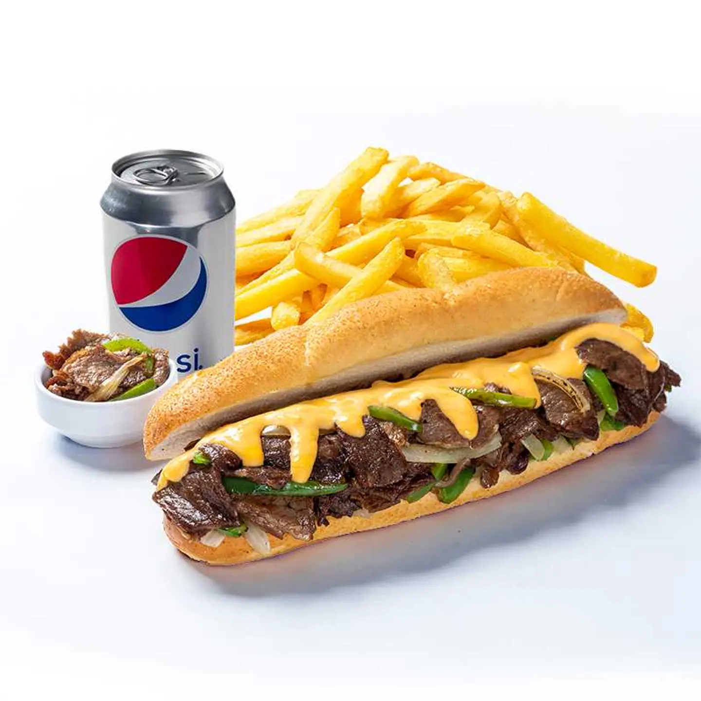 Hs Philly Cheese Steak Sandwich Combo