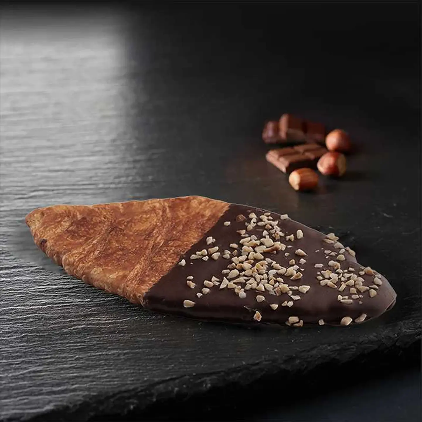 Choco Hazelnut Flat Croissant