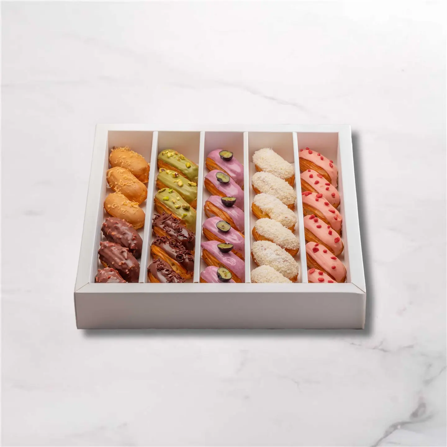 Mini Eclairs Box 30 Pcs