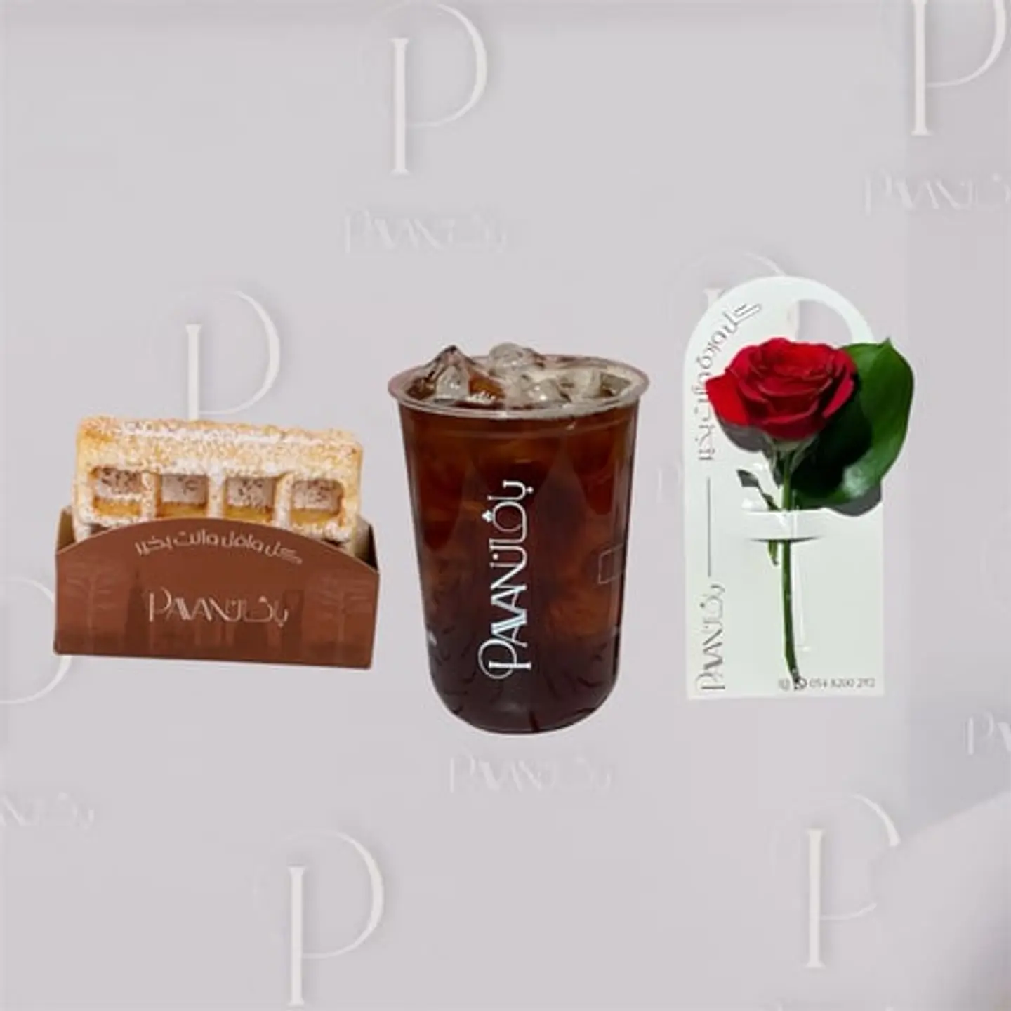 Iced V60 Coffee With Classic Waffle & Flower