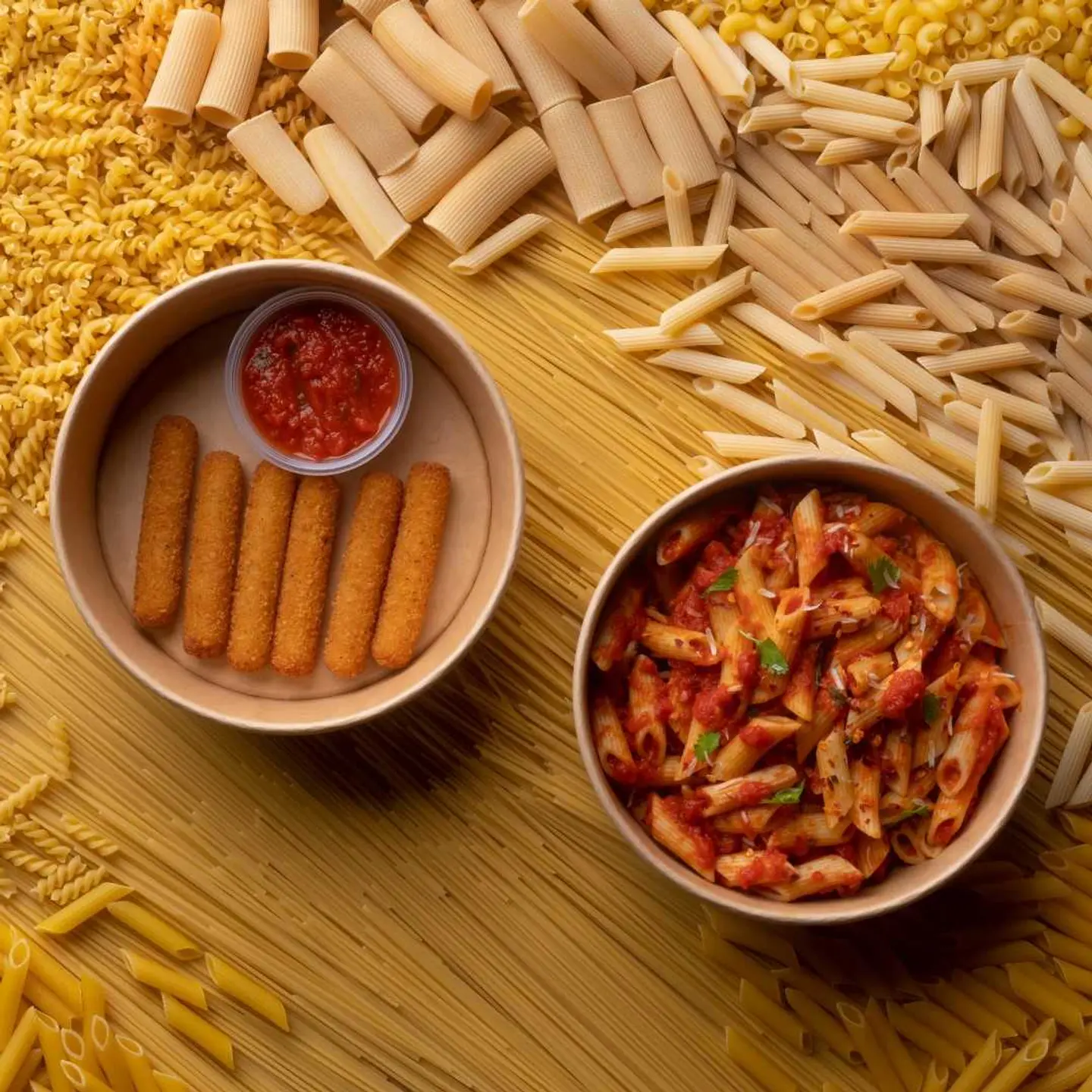 Mozzarella Sticks & Pasta Combo