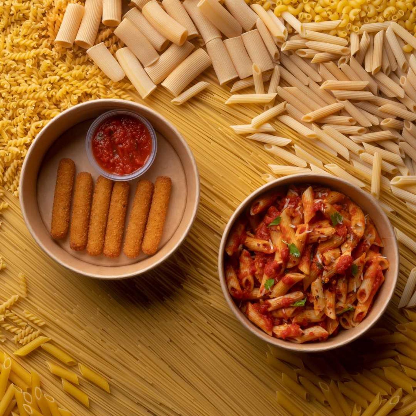 Mozzarella Sticks & Pasta Combo