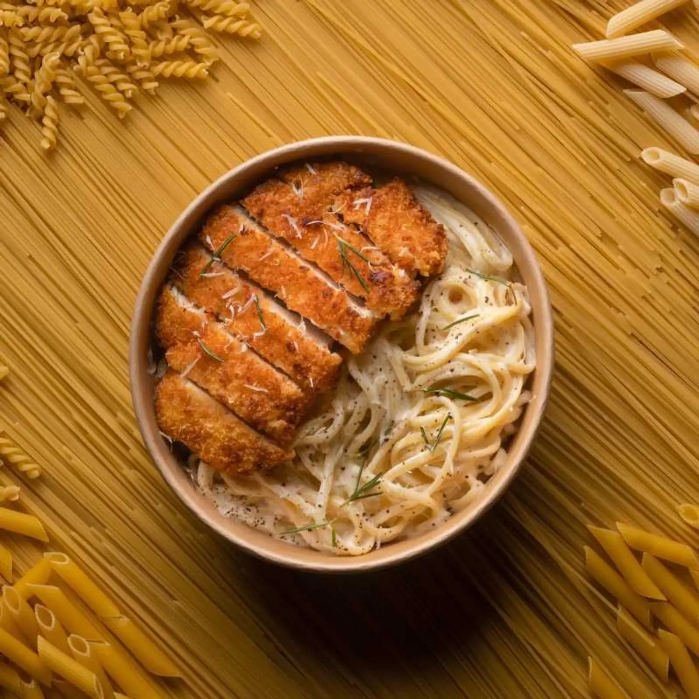 Crusted Chicken Pasta