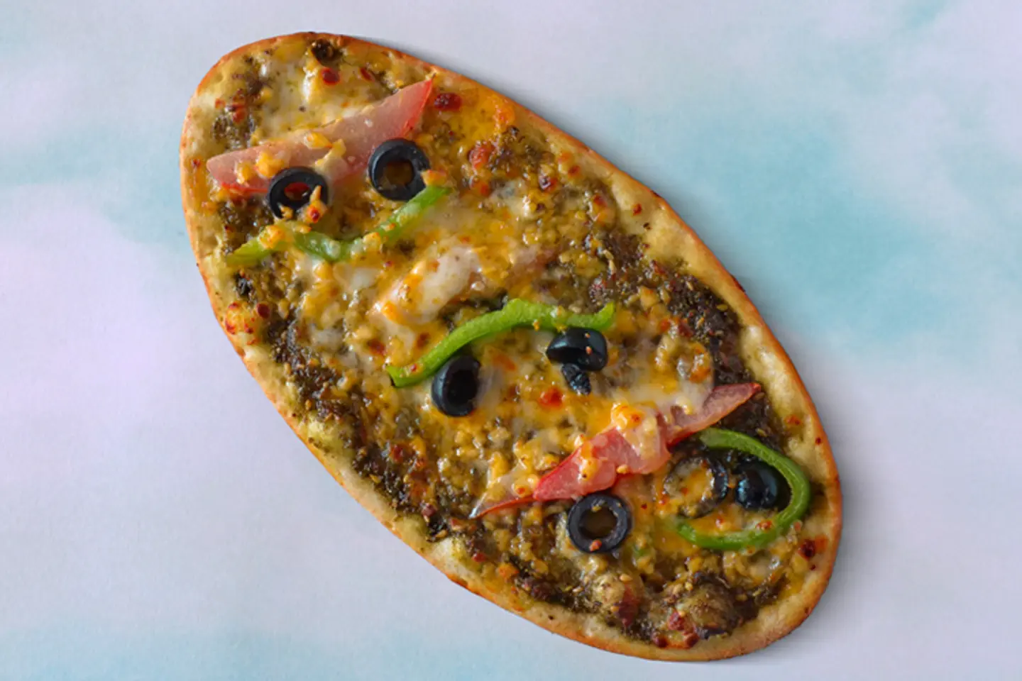 Zaatar With Cheese And Vegetables