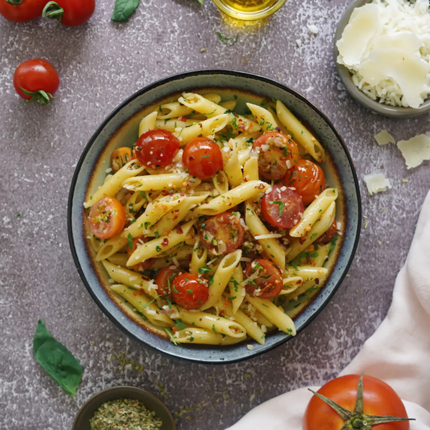 Traditional Penne Pomodoro