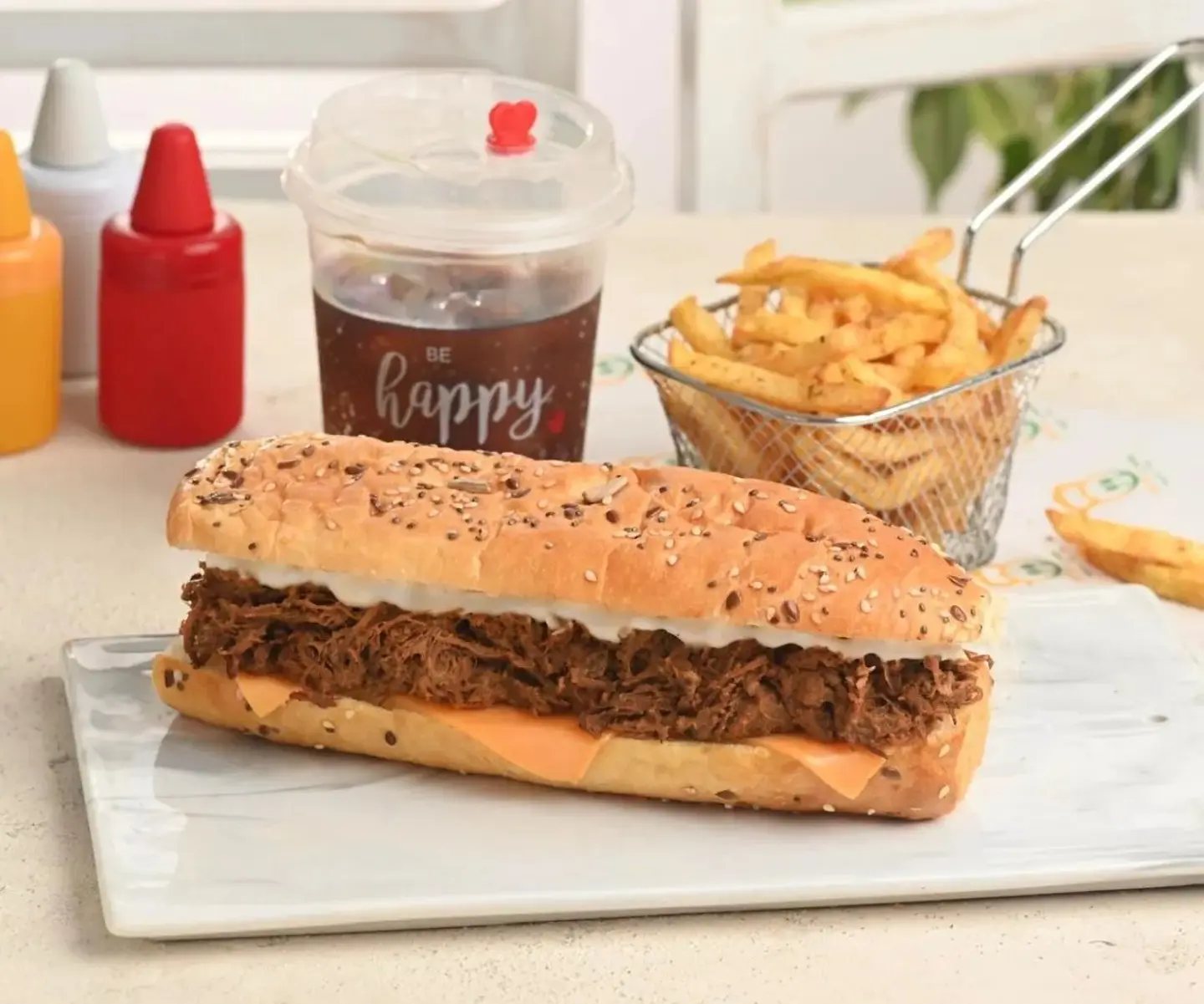 Brisket Sandwich Meal Deal 150g