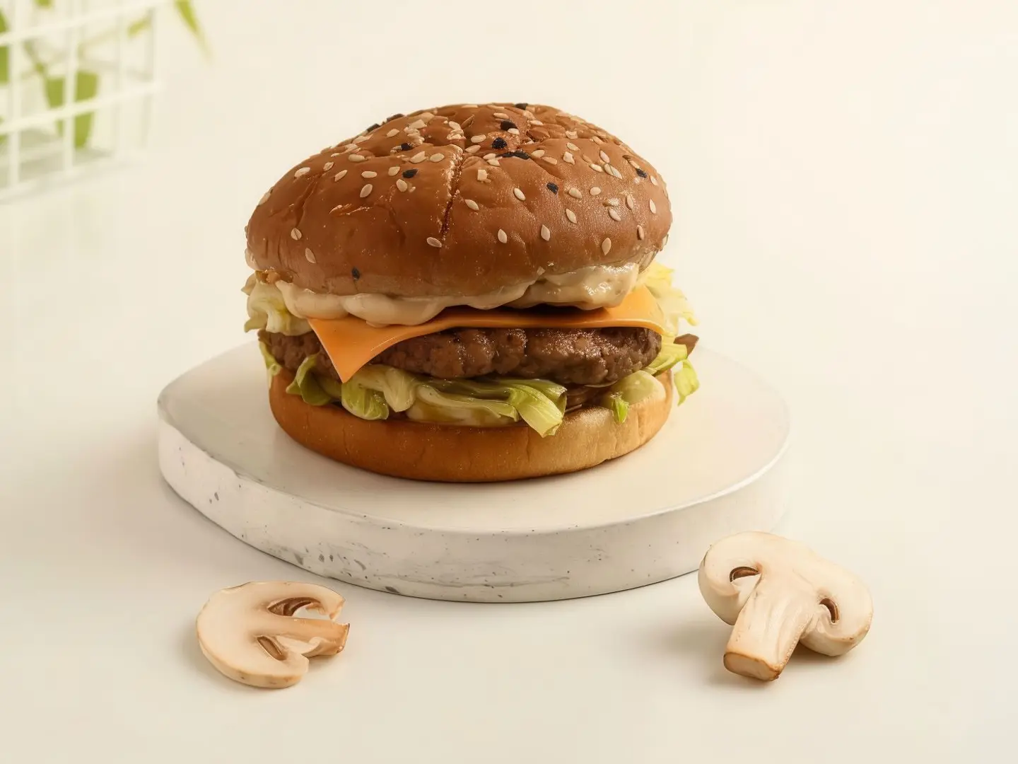 Double Beef Burger With Mushroom 150g