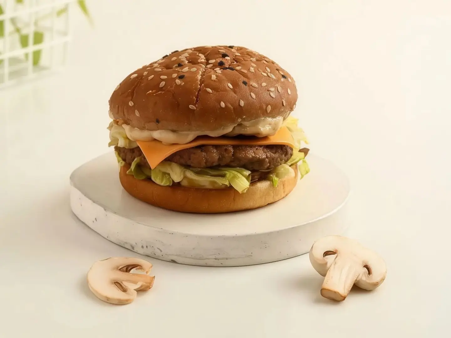 Double Mushroom Burger