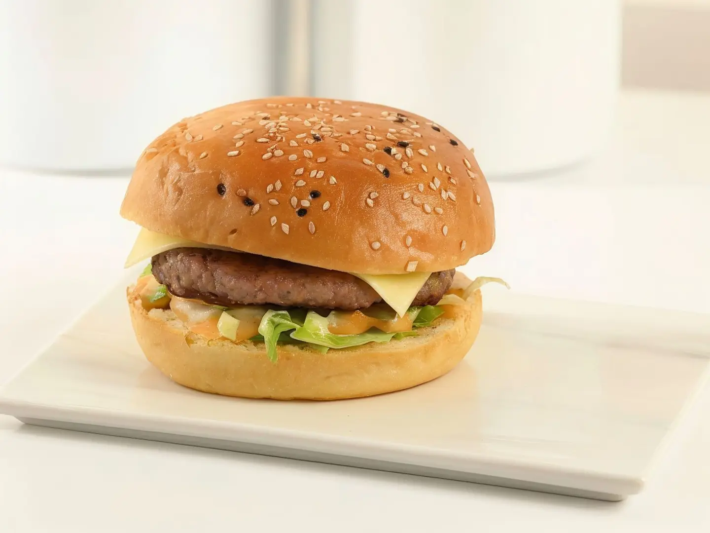 Single Beef Burger With Potatoes Bread 75g