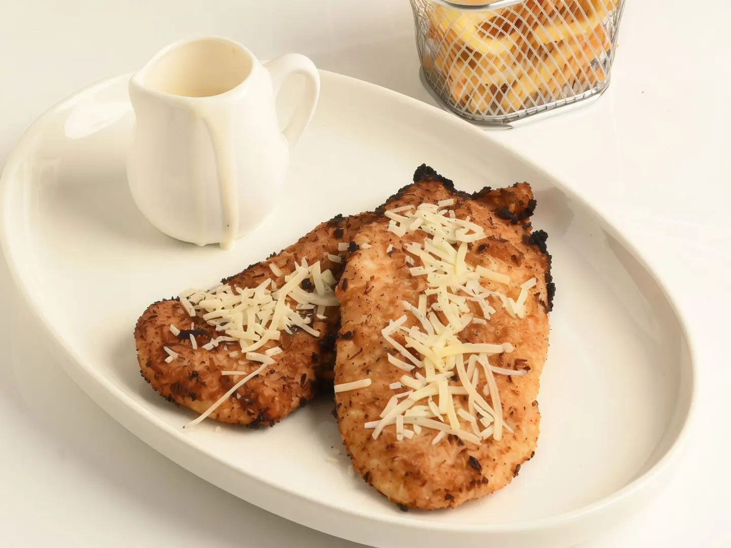 Truffle Chicken Escalope With Fries