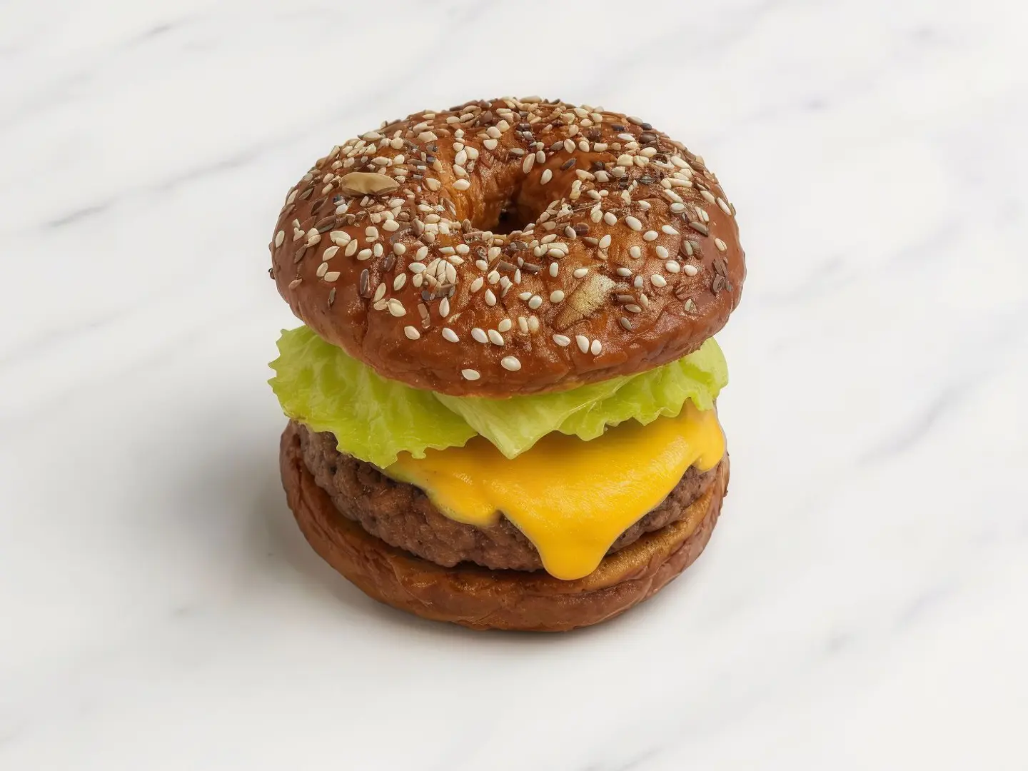 Double Bagel Burger 150g