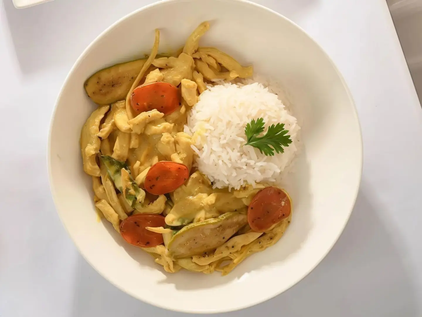 Chicken With Ginger And Curry