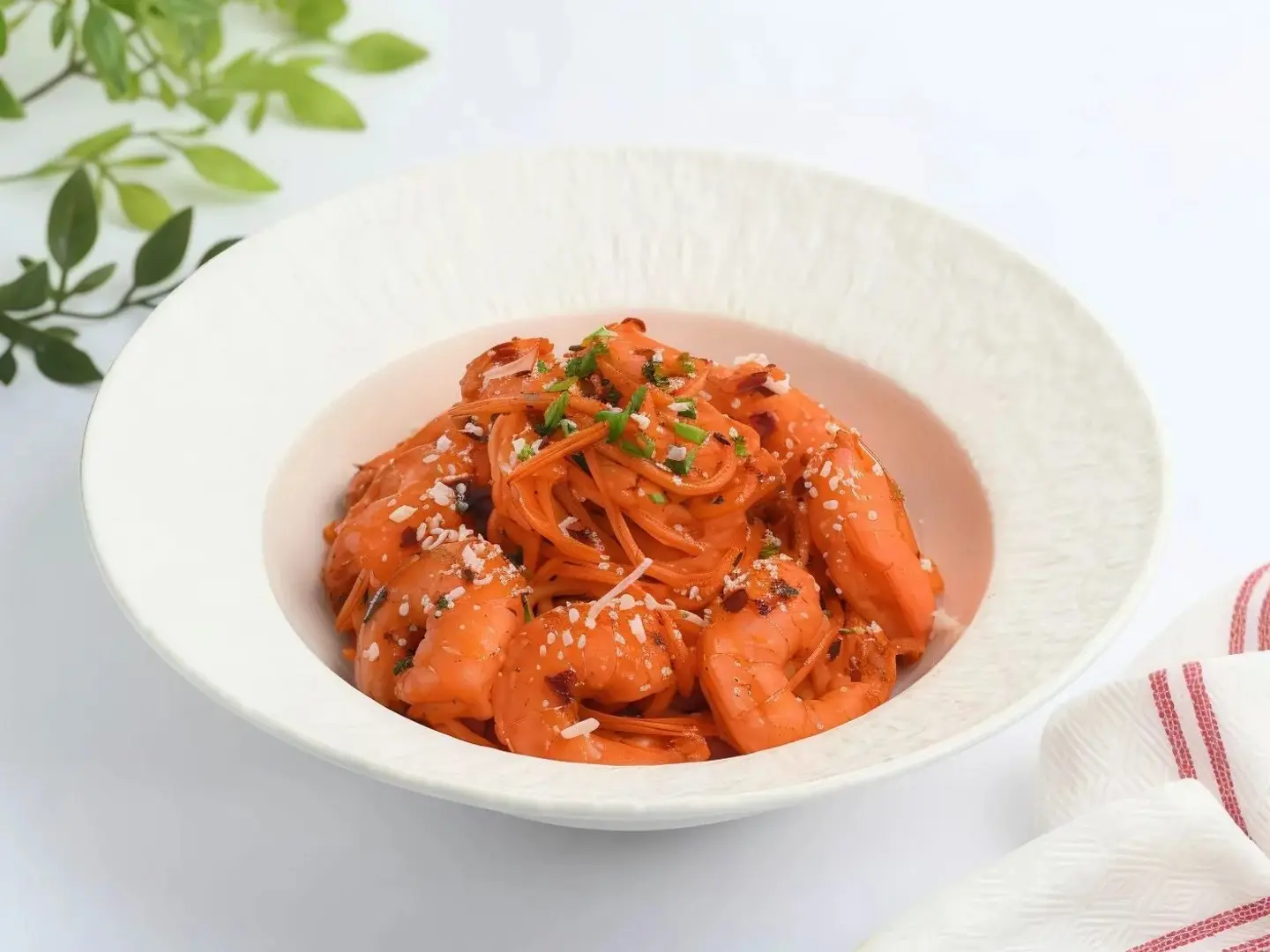 Shrimp Pasta With Indian Sauce 200 Grams