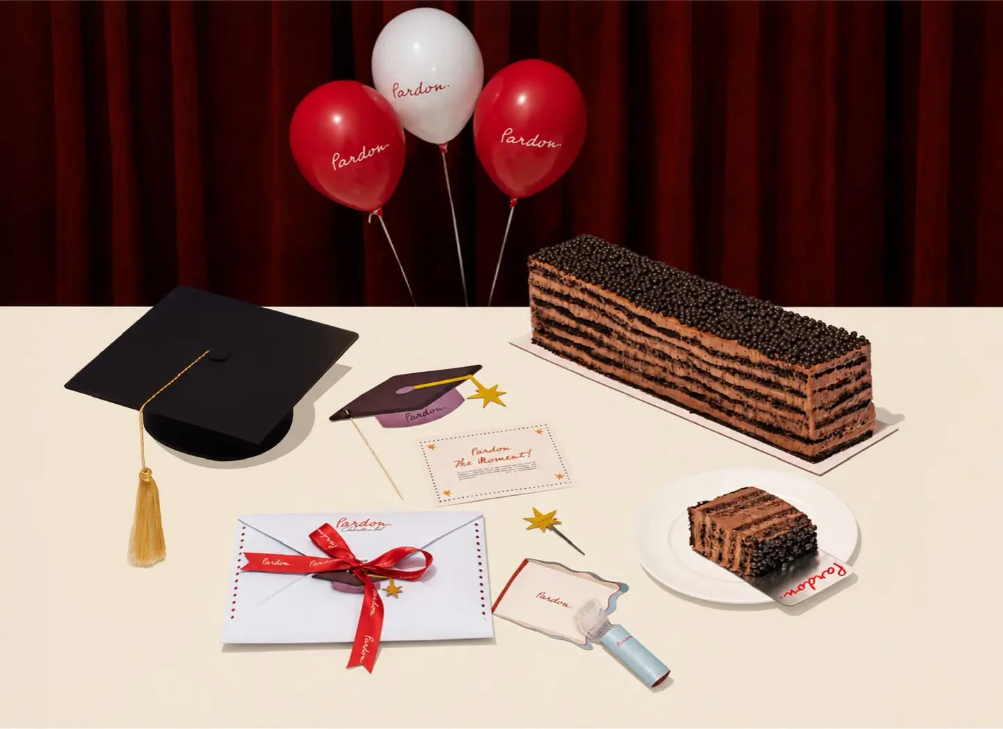 Pardon Graduation Cap Combo