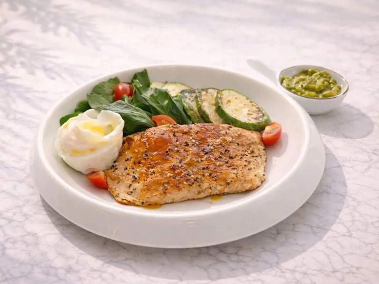 سلمون بالعسل زيرو كارب ١٦٠ جم