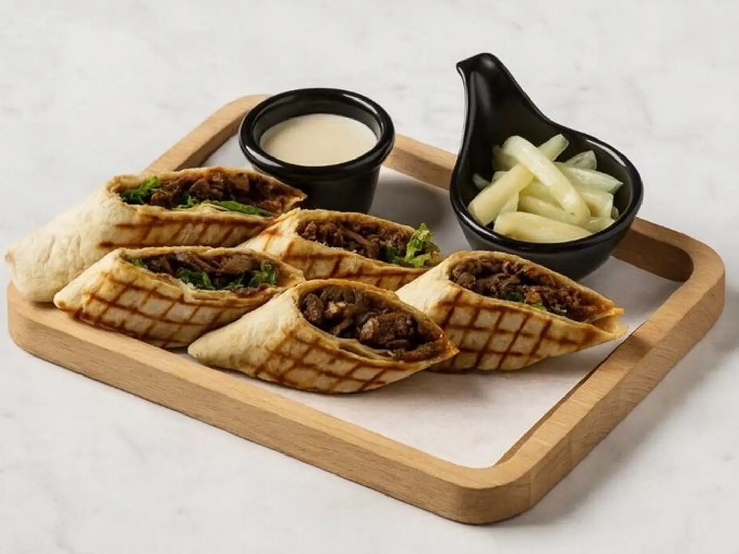 شاورما لحم على السيخ