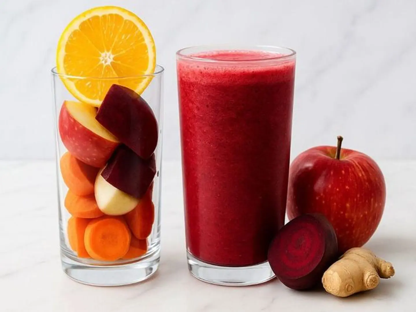 عصير الزنجبيل والبنجر