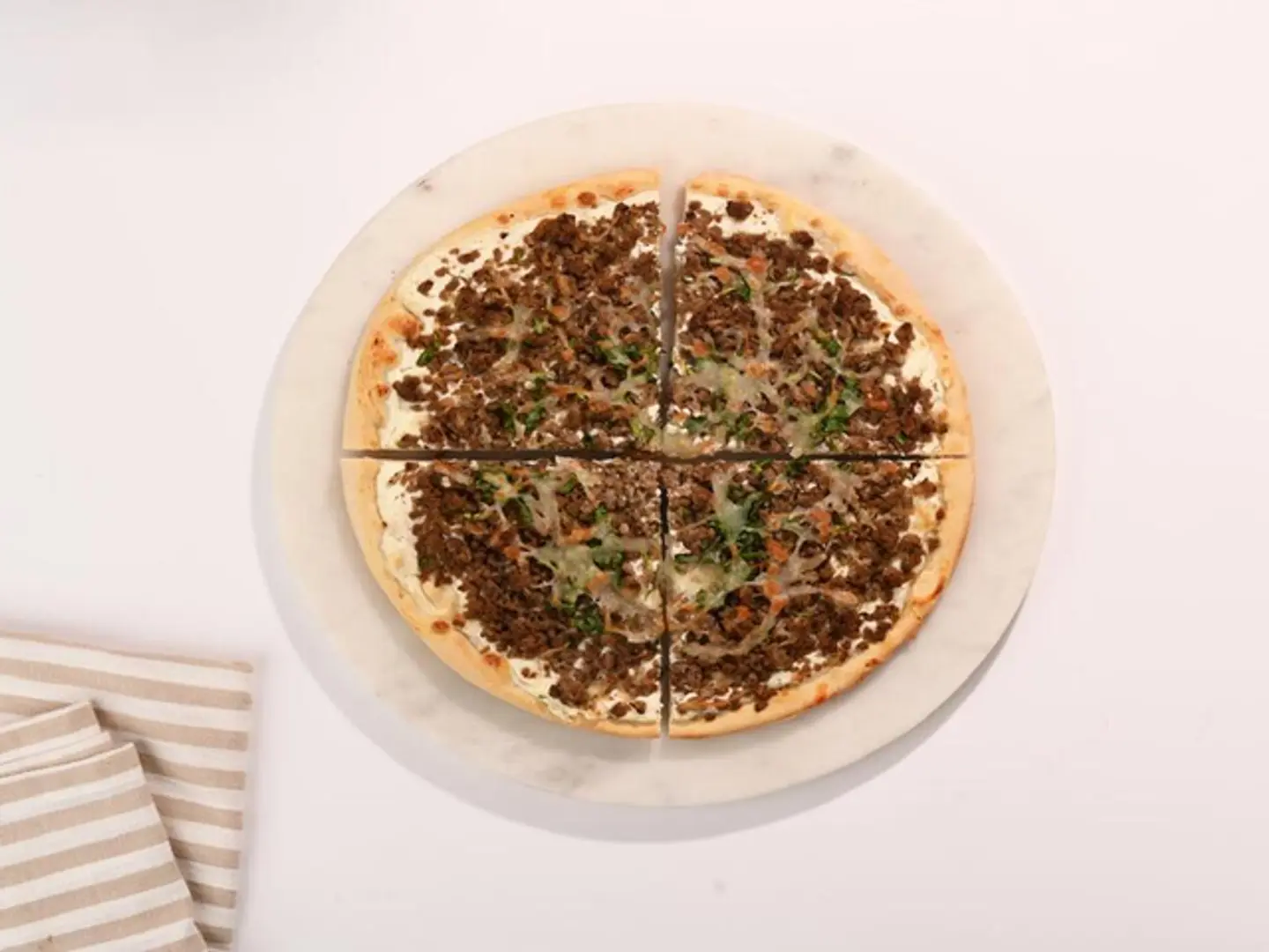 Manakeesh With Meat & Cheese