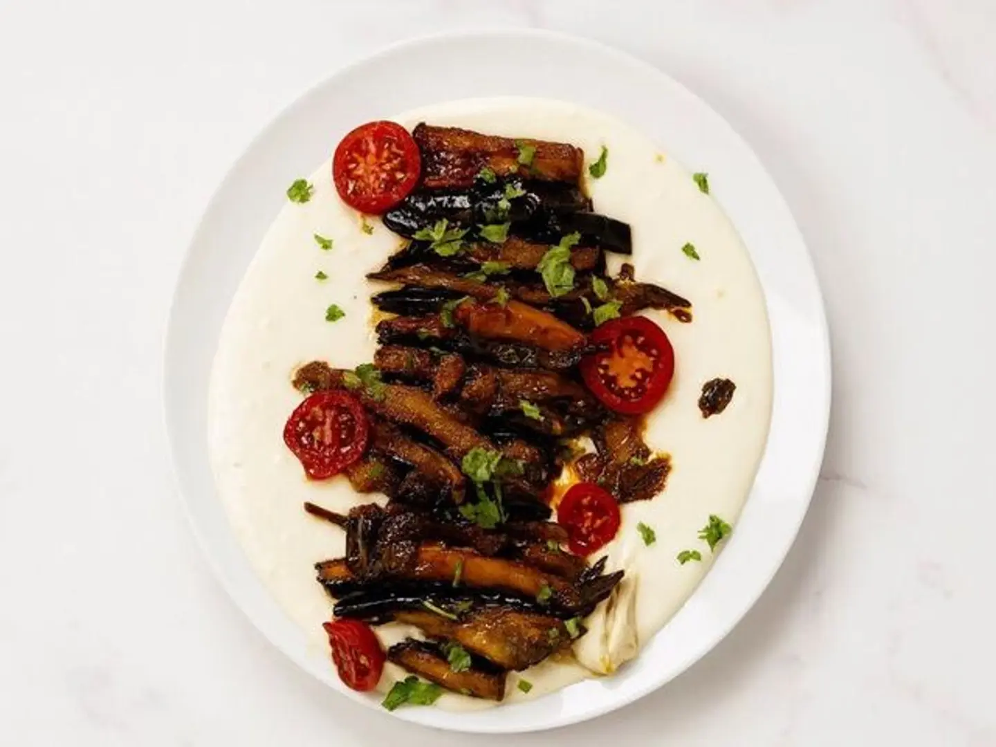 طبق حمص بالباذنجان