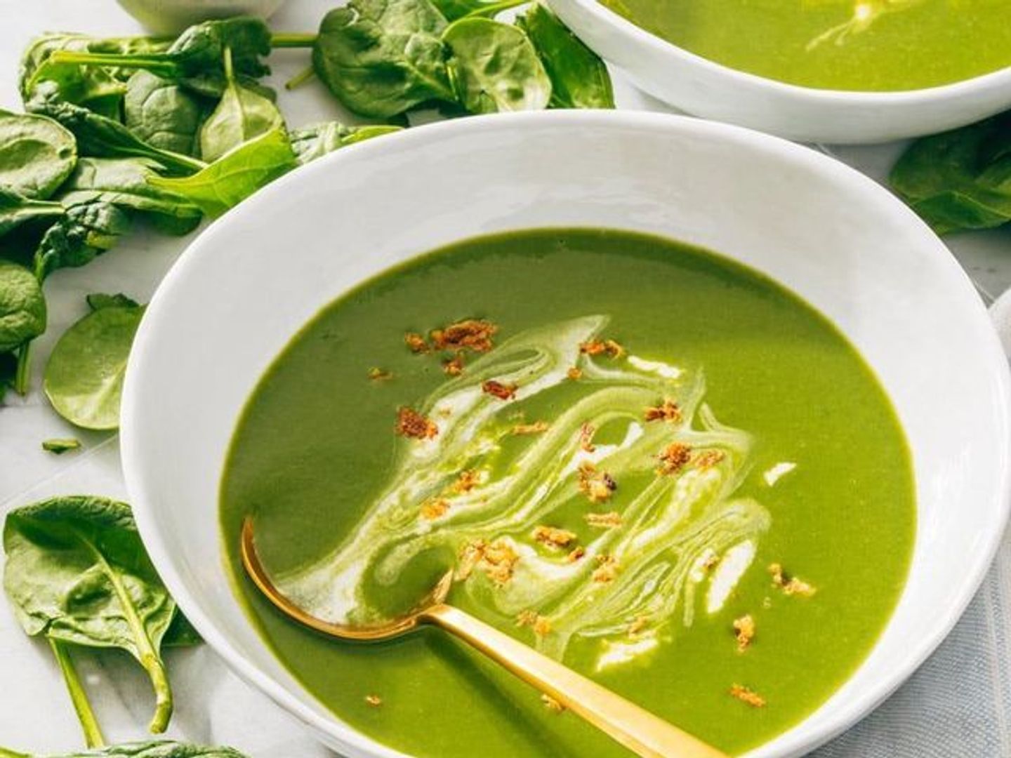 شوربة سبانخ