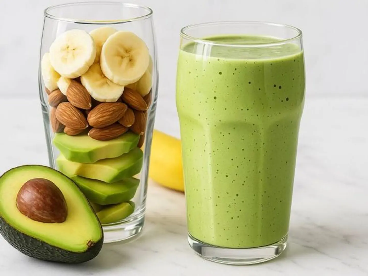 سموذي افوكادو وموز