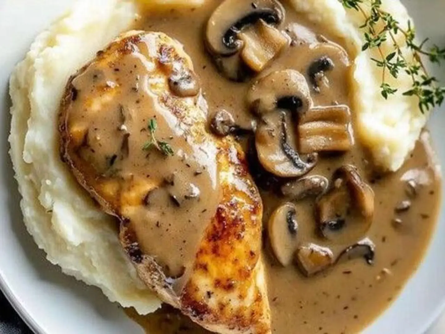 Grilled Chicken Fillet With Mushroom Sauce 200g