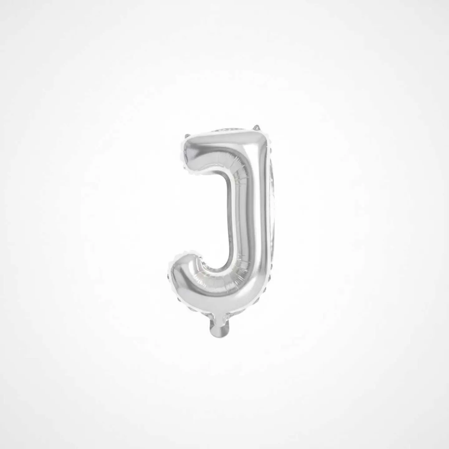 Small Letter Balloon J Silver Color