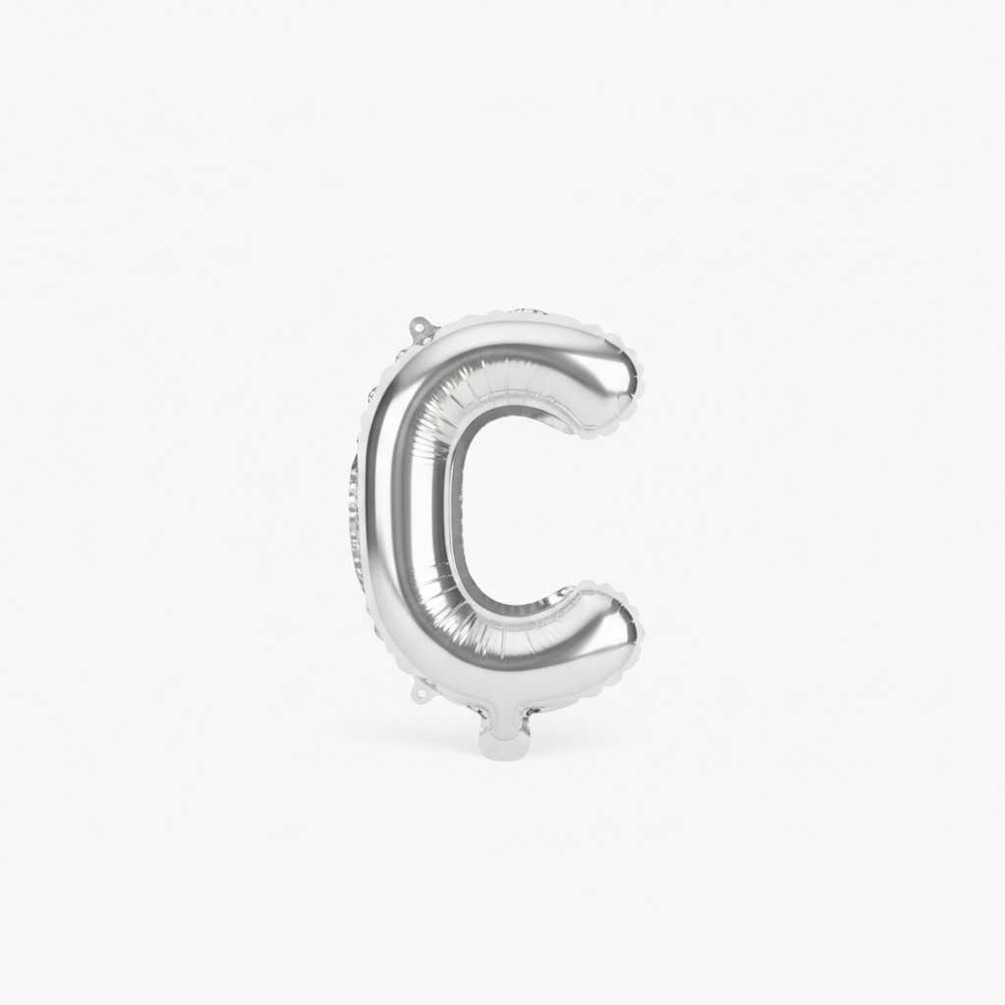 Small Letter Balloon C Silver Color