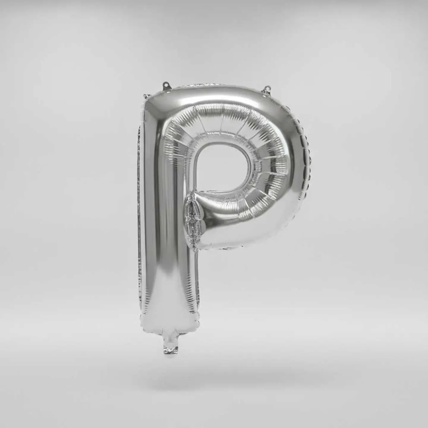 Big Letter Balloon P Silver Color