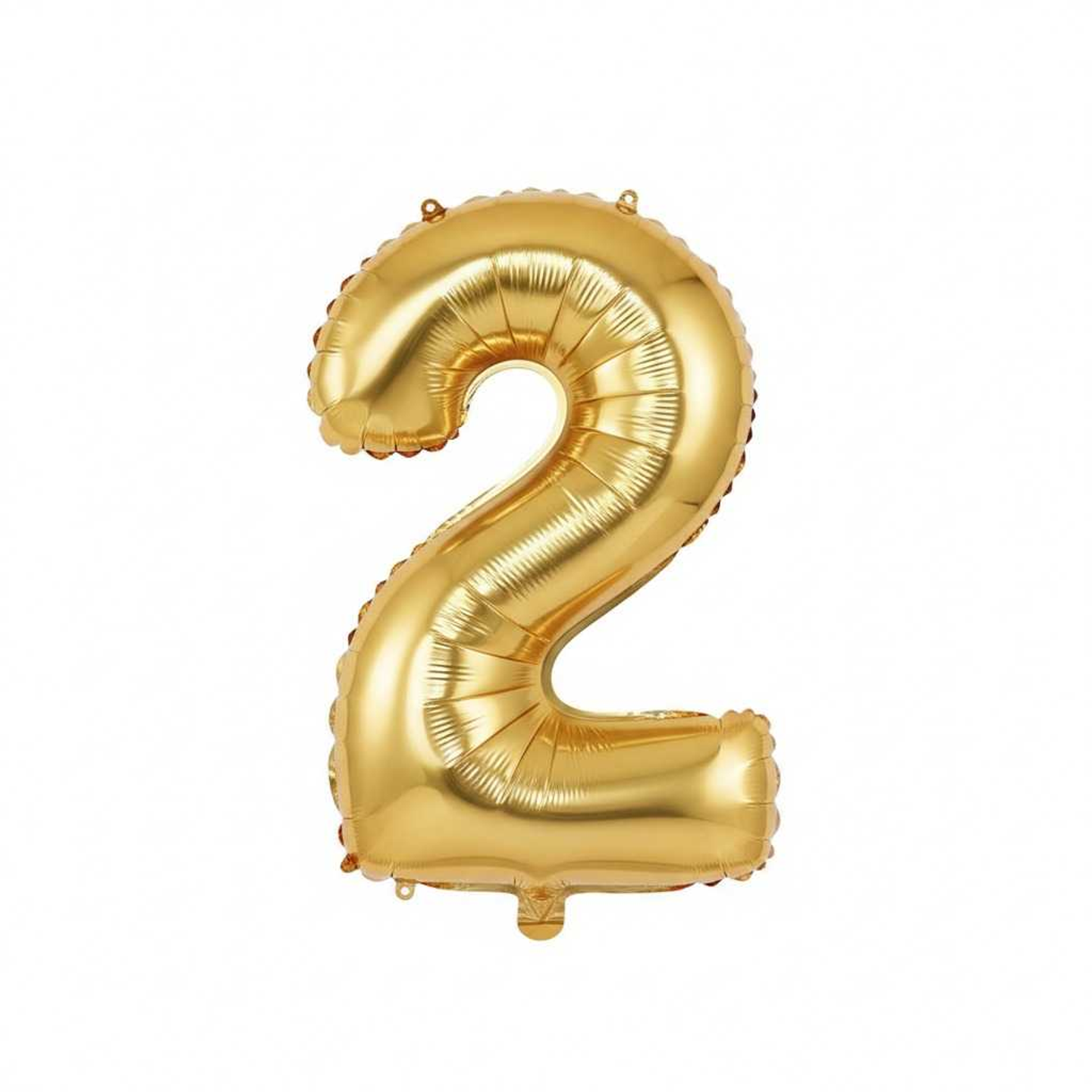 Big Number Balloon 2 Gold Color
