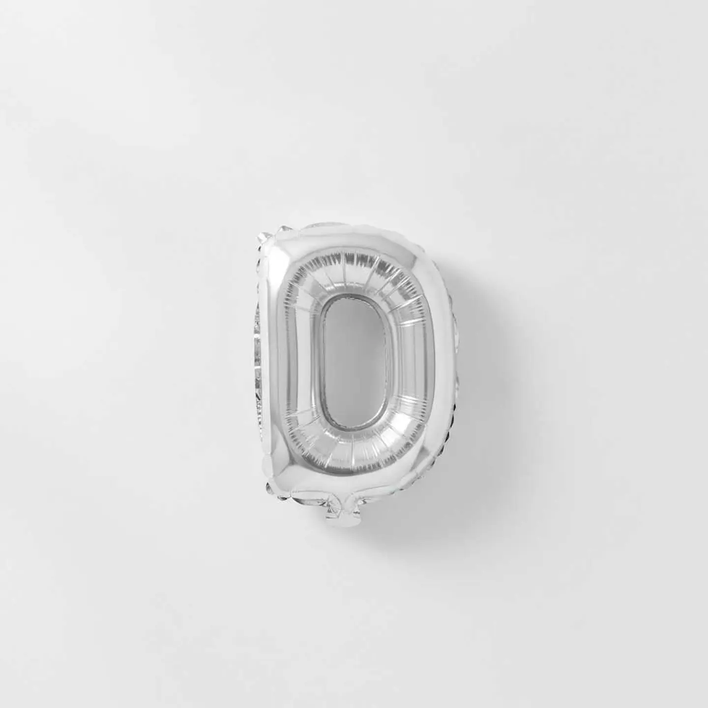 Small Letter Balloon D Silver Color
