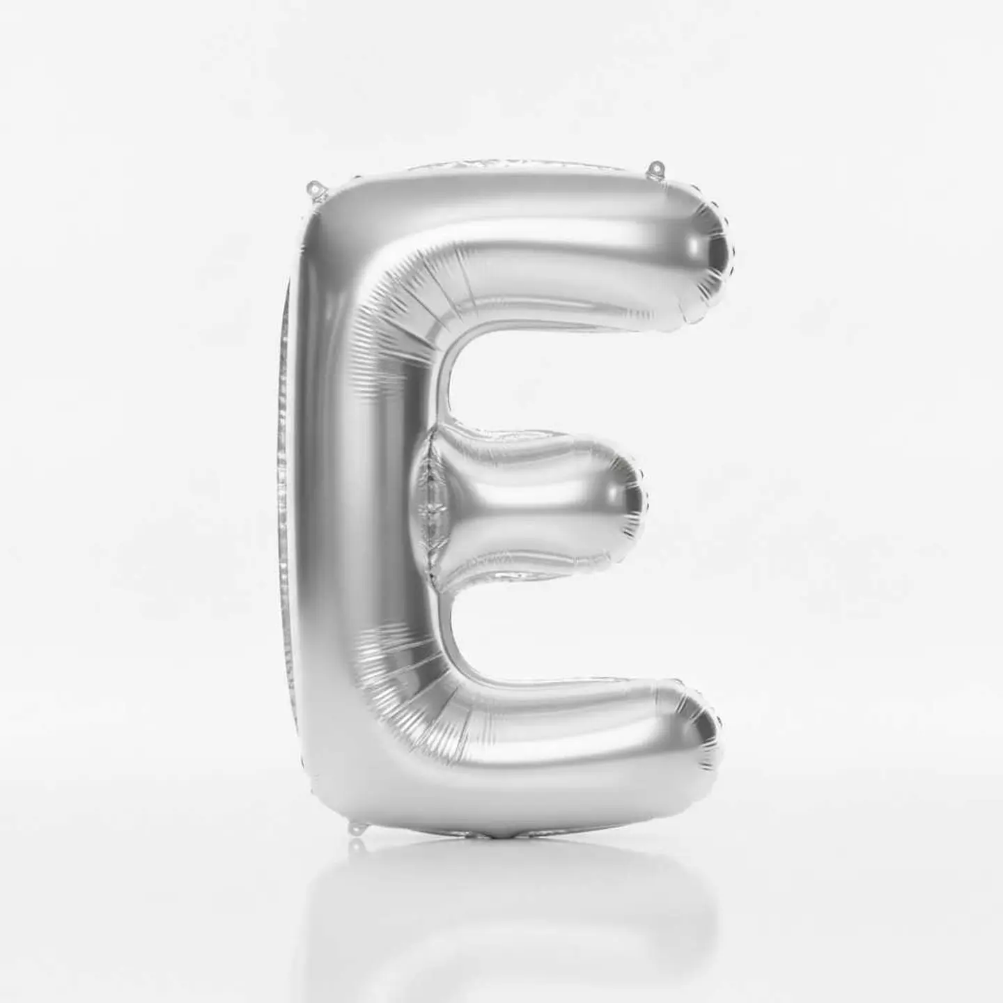 Big Letter Balloon E Silver Color