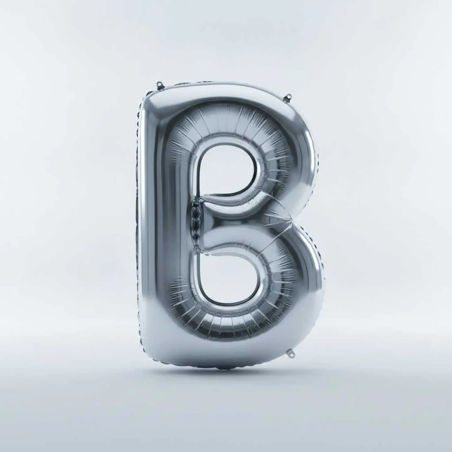 Big Letter Balloon B Chrome Color