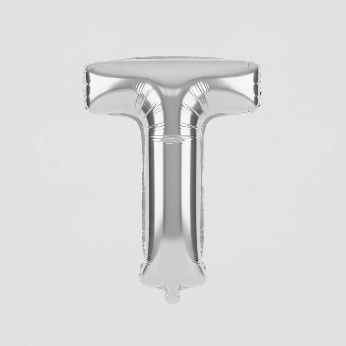 Big Letter Balloon T Chrome Color