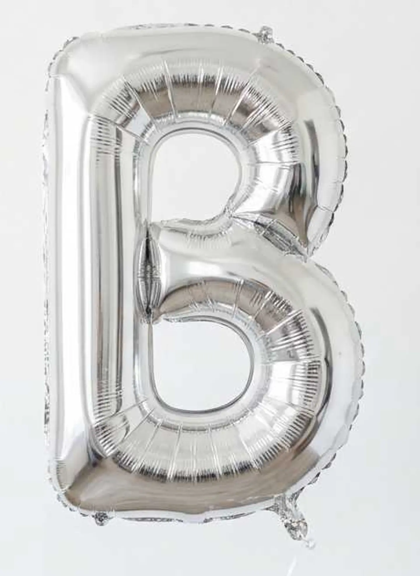 Small Letter Balloon B Silver Color