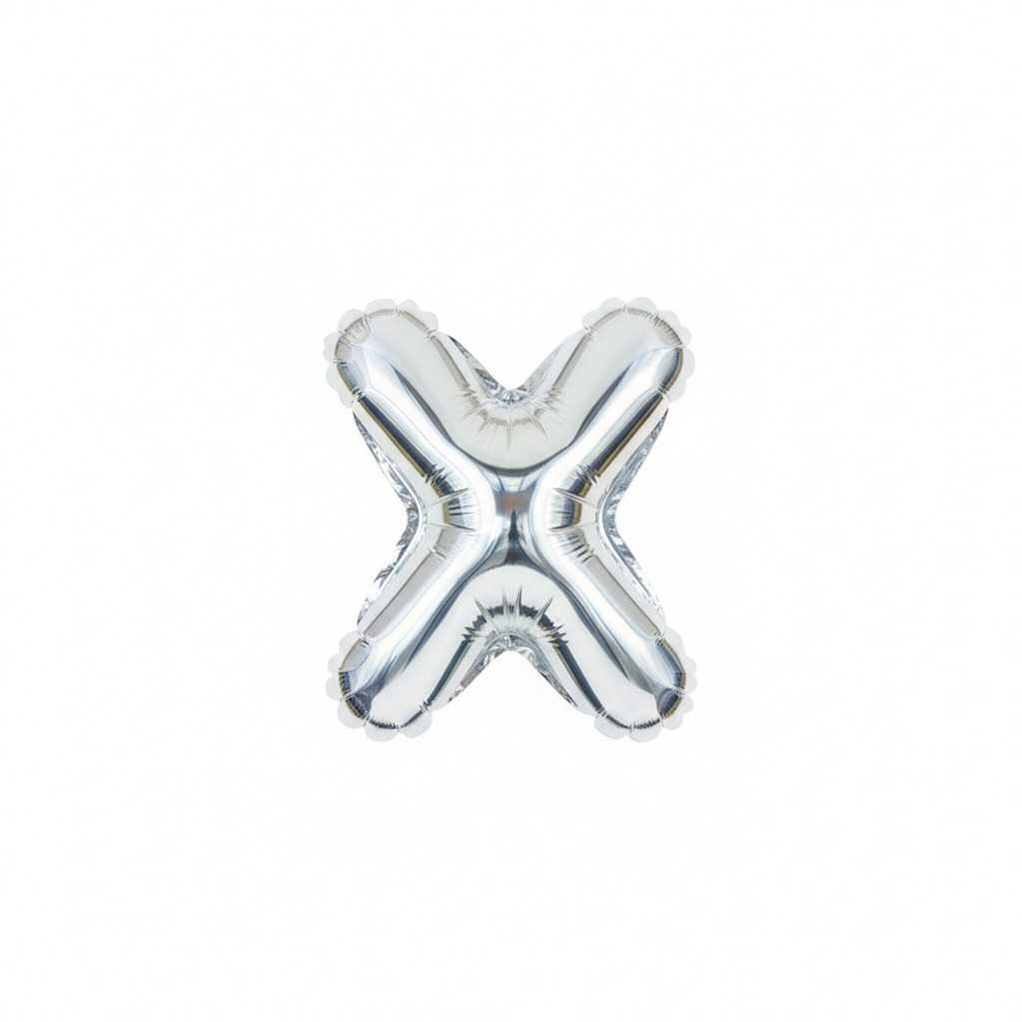 Small Letter Balloon X Chrome Color