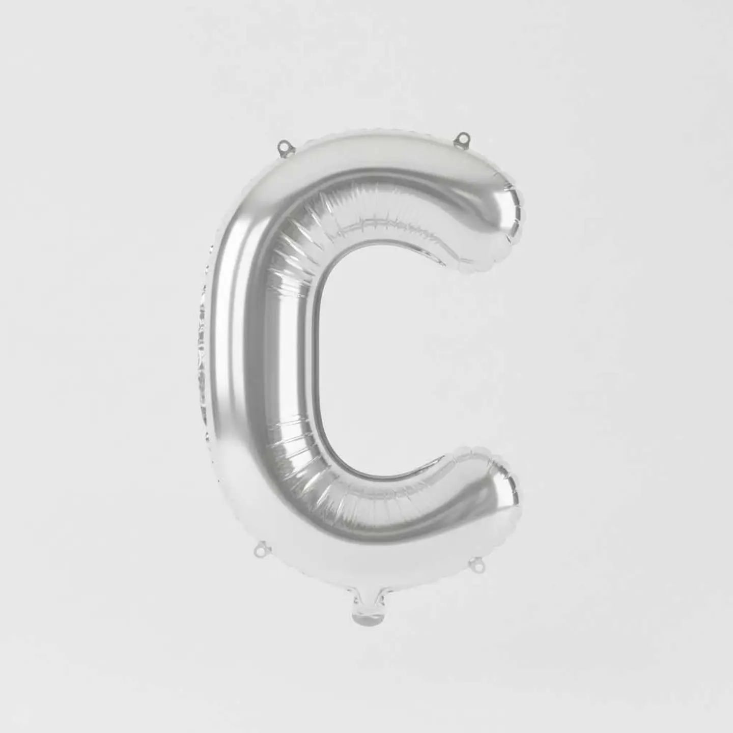 Big Letter Balloon C Silver Color