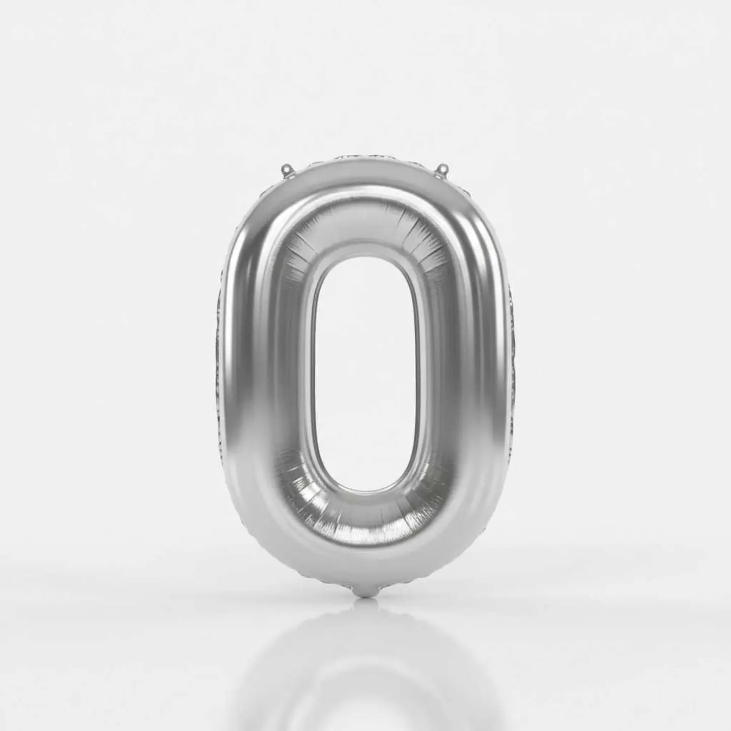 Big Letter Balloon O Silver Color