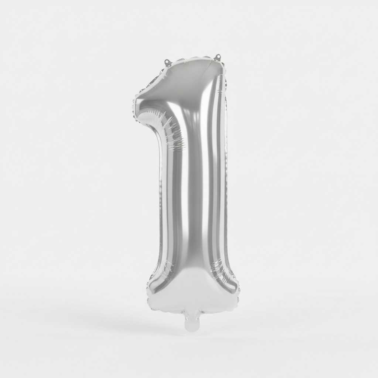 Big Number Balloon 1 Silver Color