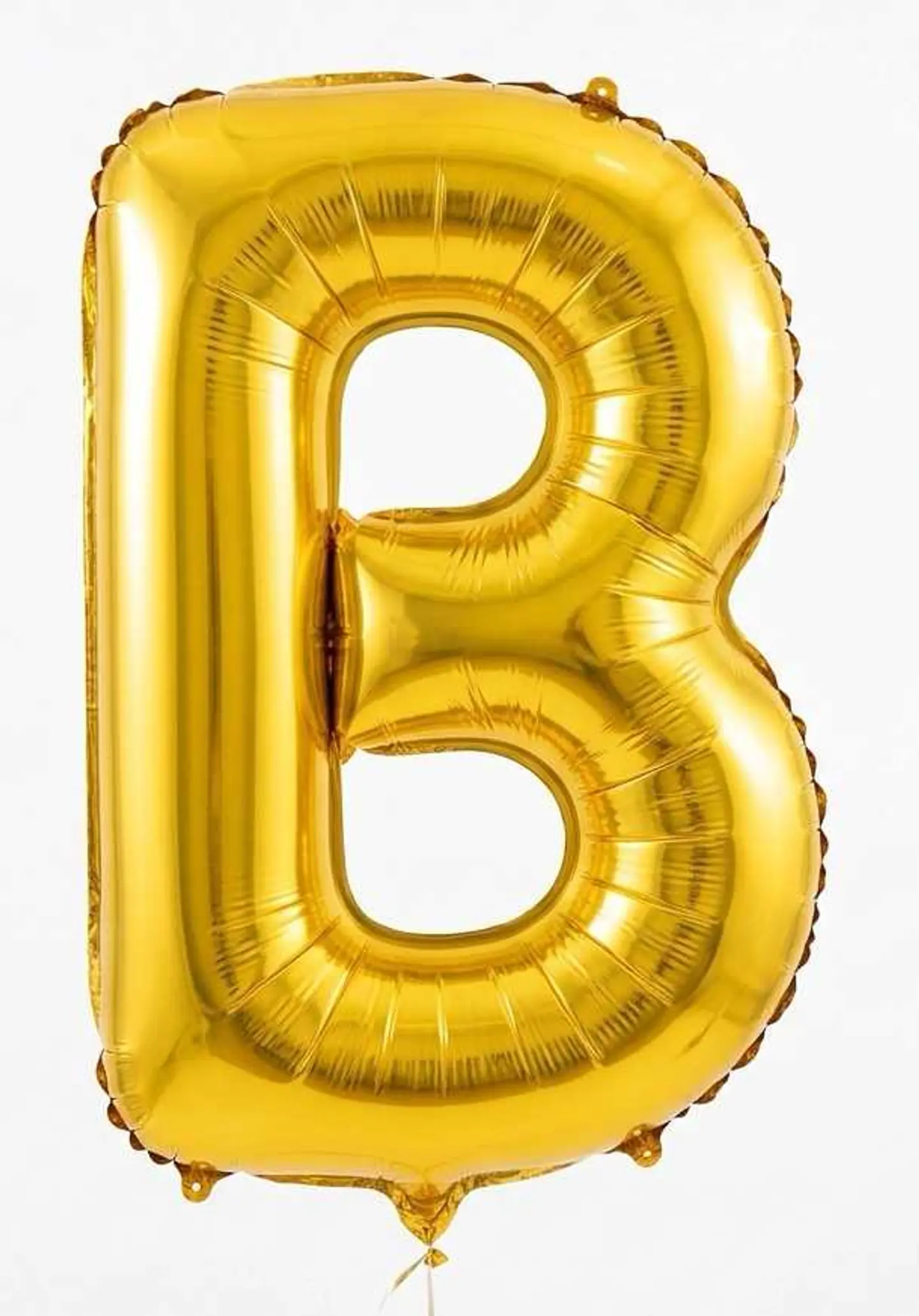 Small Letter Balloon B Gold Color