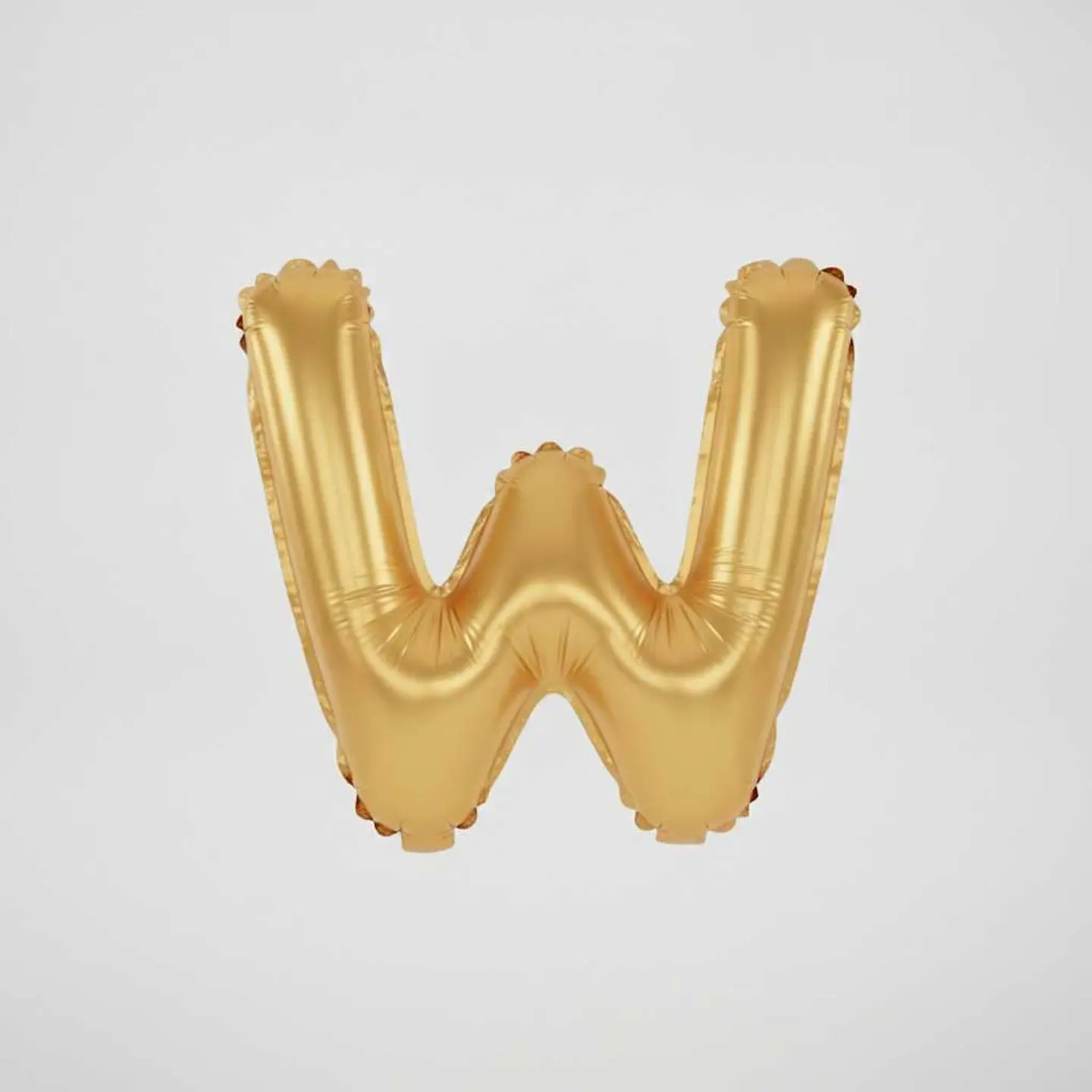 Big Letter Balloon W Gold Color